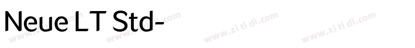 Neue LT Std字体转换